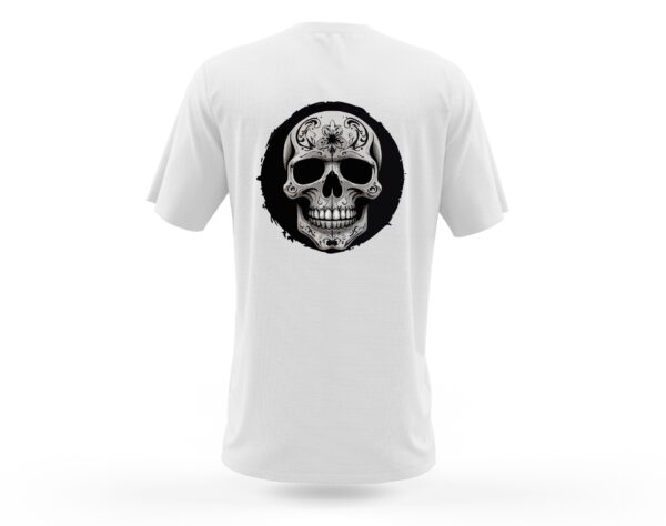 Camiseta Calavera alo negro