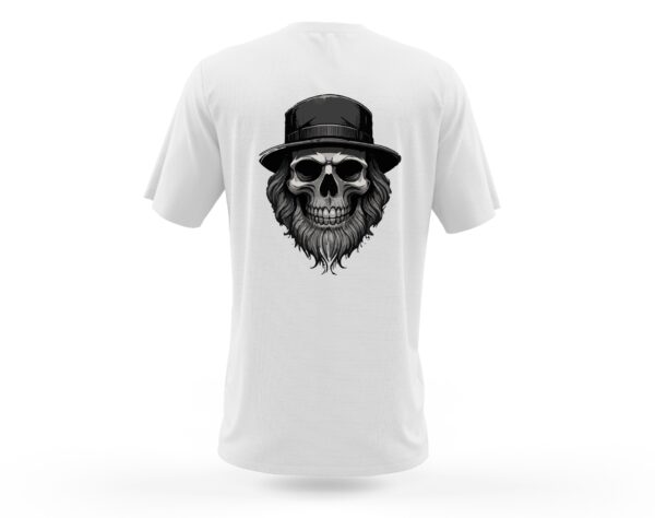 Camiseta Calavera bombin y barba