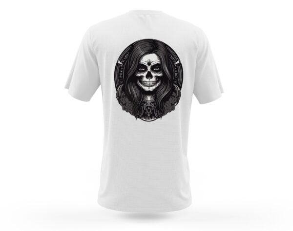 Camiseta mujer calavera impactante