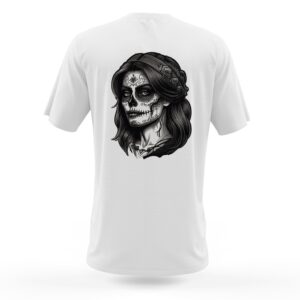 Camiseta mujer calavera lado