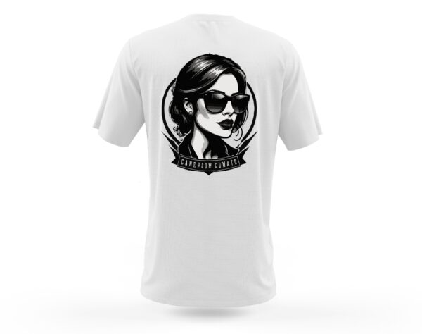 Camiseta Mujer motera con gafas